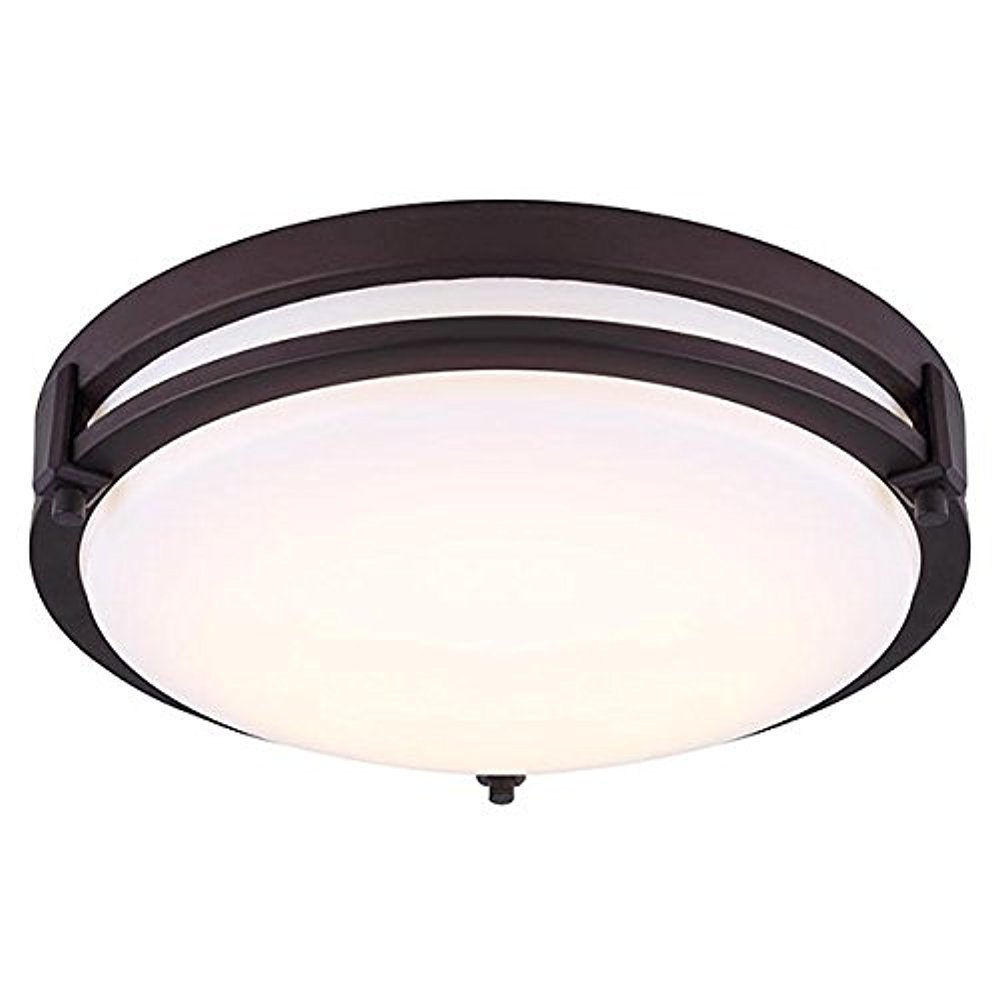 Beleuchtung Eti Lighting 54617141 830 Lumens Round Flush Mount W Pull Chain 11 5w Canadiana Cz