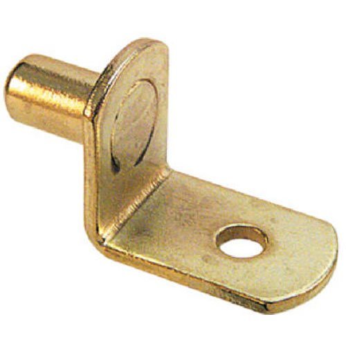 Slide-Co 241939 Shelf Support Peg, 1/4-Inch, Brass Plated Metal,(Pack ...