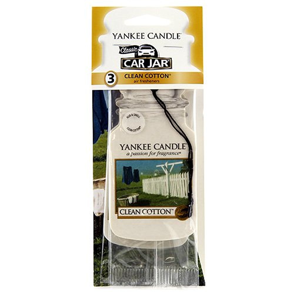 3 Yankee Candle Car Jar Clean Cotton 609032569785 | eBay