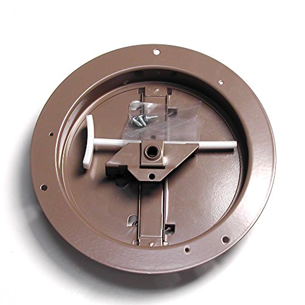 Details Zu Accord Abcdbrd08 Ceiling Damper With Round Butterfly Design 8 Inch Brown