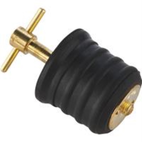 SEACHOICE Twist-Turn 1.25-Inch Marine Boat Brass Drain Plug with ...